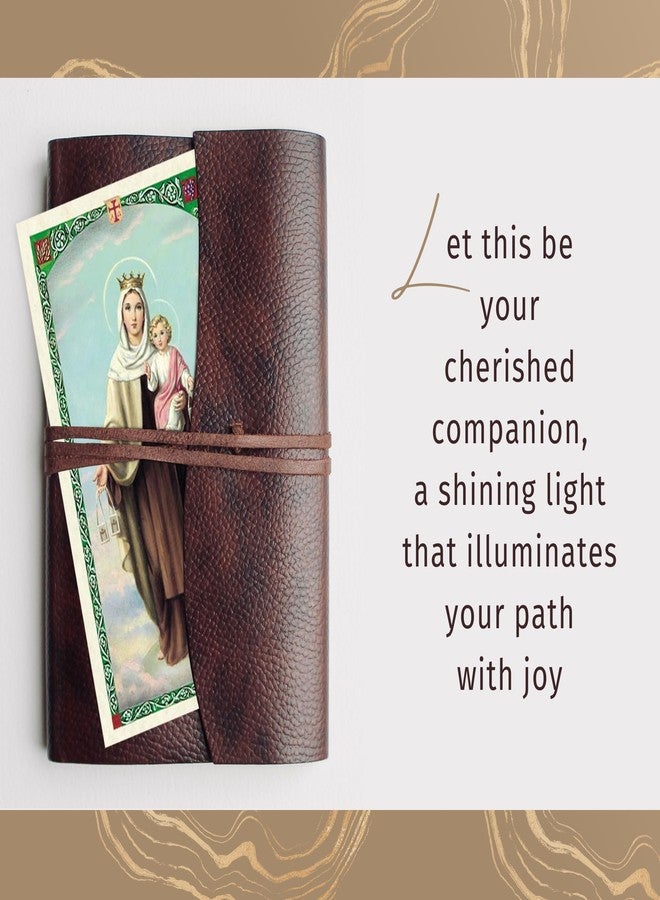 Trendzeen 5 Inch Our Lady of Mt Carmel Statue - Our Lady of Mount Carmel Prayer Card, The Lord's Prayer Card - Mother Mary Statue for Home Decor, Altar - Virgen Del Carmen Estatua - 3 Items Set - Image 4